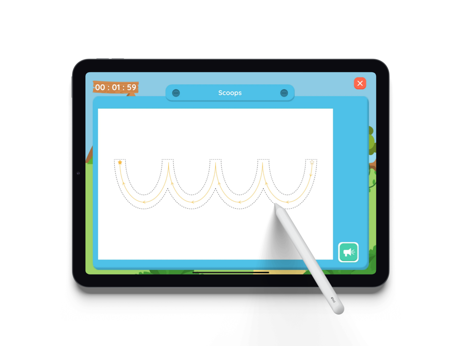 Bamba Learn tracing activity