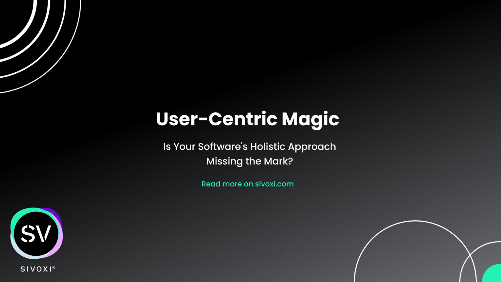 Holistic user centric design. The secret weapon you need.